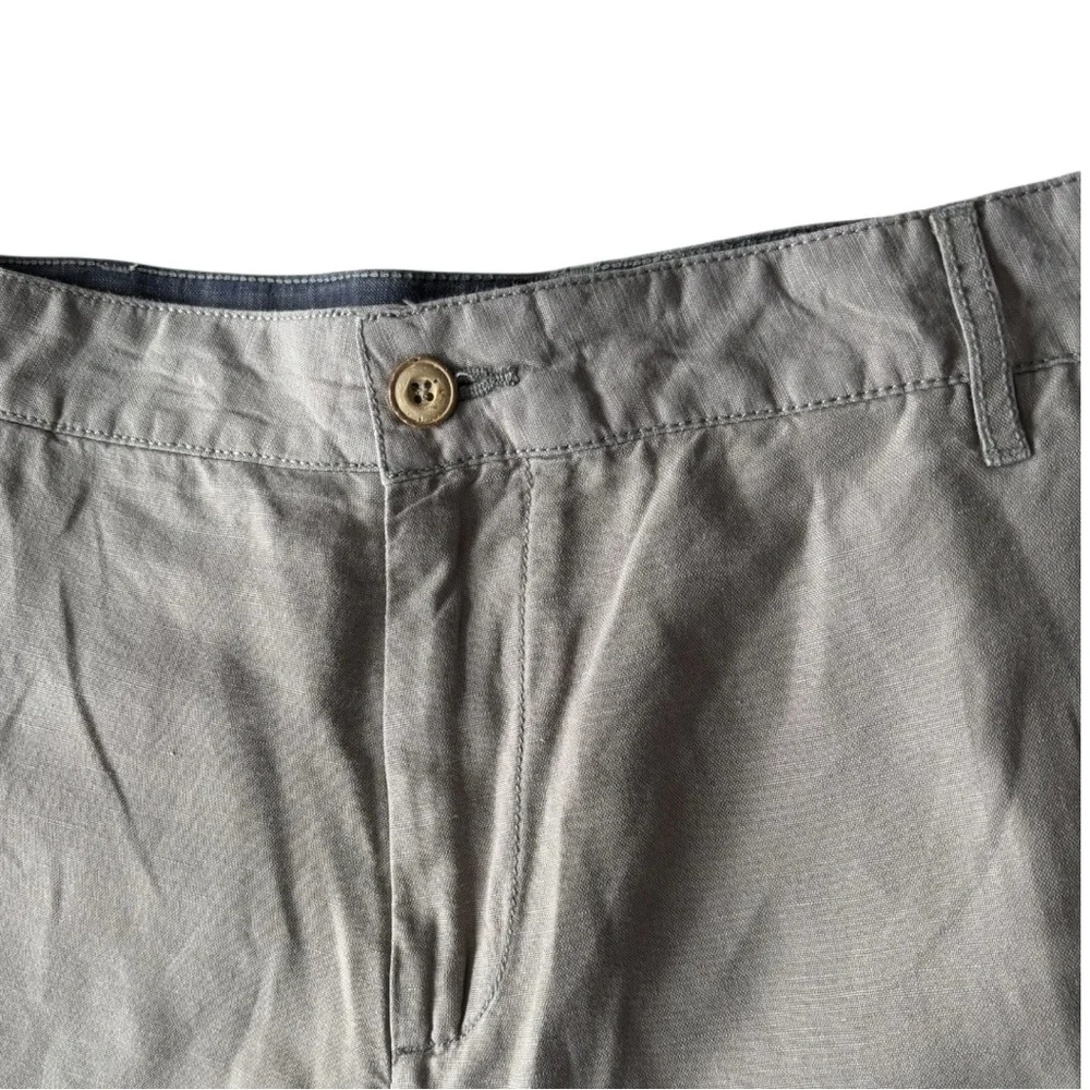 Faherty Tradewinds 9” inseam linen blend men’s shorts in Steel Dust | 38